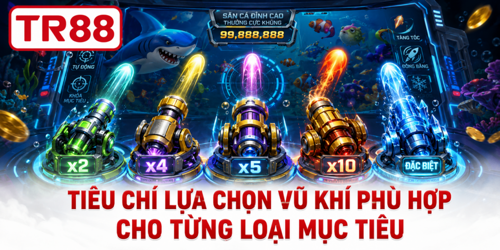 Tiêu chí lựa chọn vũ khí phù hợp cho từng loại mục tiêu