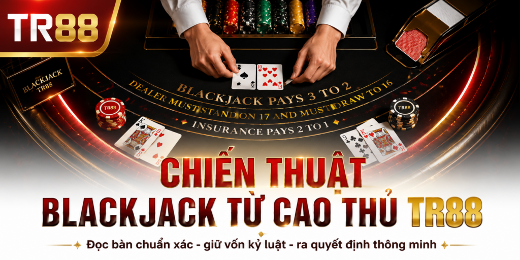 Chiến Thuật Chơi Blackjack - Bí Quyết Đỉnh Cao Từ Cao Thủ 1 Chiến thuật blackjack cao thủ TR88