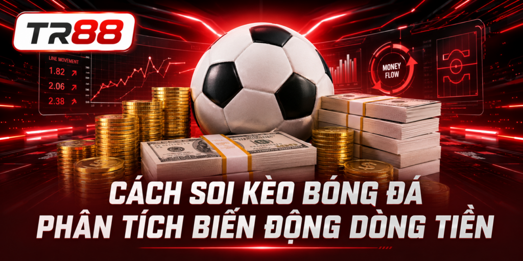 Cách Soi Kèo Bóng Đá - Phương Pháp Chuẩn Xác Từ Cao Thủ TR88 3 Phân tích biến động dòng tiền TR88